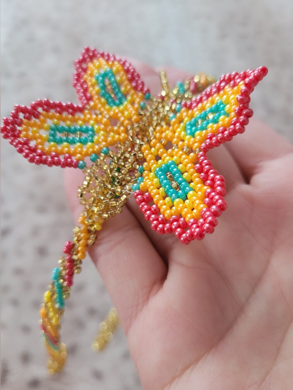 Beaded Butterfly Headband